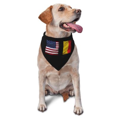 Belgium America Flag Dog Scarf Pet Bandana Cat Pet Bibs