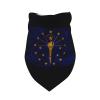 Indiana Flag Dog Scarf Pet Bandana Cat Pet Bibs view 3