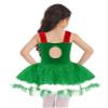 Moggemol Kids Girls Sequins Striped Tutu Dance Dress Figure Skating Dress Christmas Party Candy Cane Costume F#Green02 12 view 4