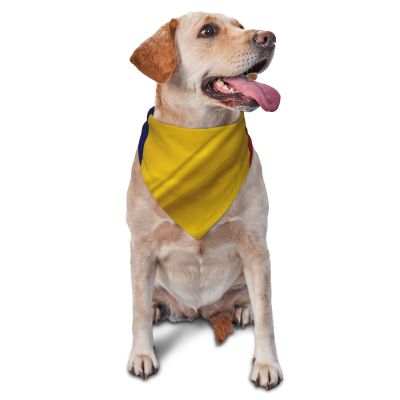 Romania Flag Dog Scarf Pet Bandana Cat Pet Bibs