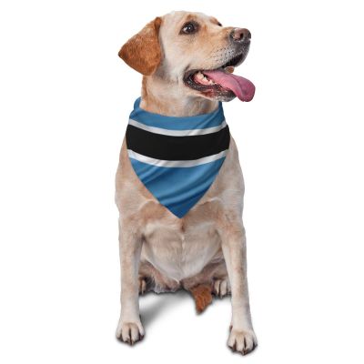 Botswana Flag Dog Scarf Pet Bandana Cat Pet Bibs