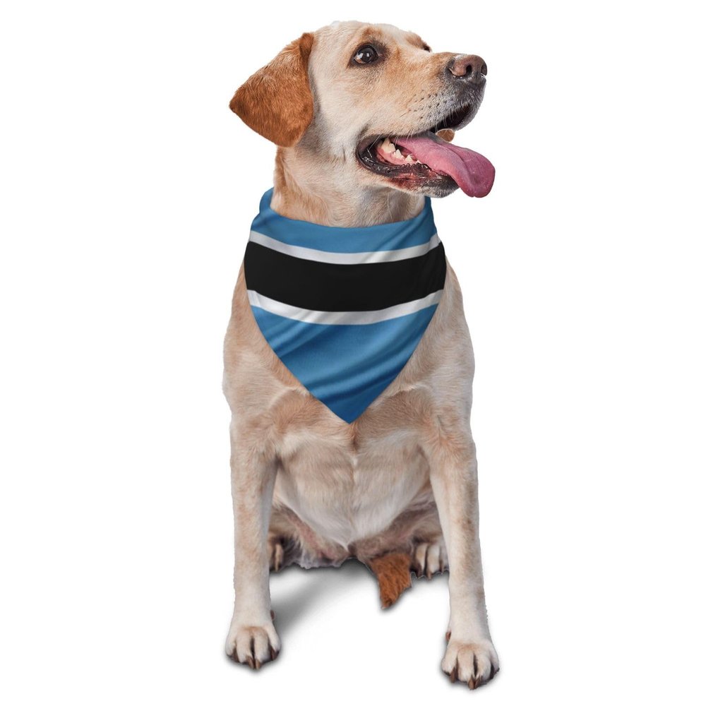 Botswana Flag Dog Scarf Pet Bandana Cat Pet Bibs
