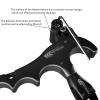 xxiaojun Compound Bow Aid Releaser and D Loop RopeAdjustable Can Rotate 360 Thumb Release Bow Aluminum Alloy AidsArchery Release Aids with Anti-Slip Grain. (4 Fingers-Non-Slip Spreading-Black) view 4