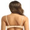 ACSUSS Womens Lace Sheer Lingerie 1/4 Cups Bare Exposed Breast Underwire Push Up Bra Tops Nude Large view 2