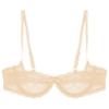 ACSUSS Womens Lace Sheer Lingerie 1/4 Cups Bare Exposed Breast Underwire Push Up Bra Tops Nude Large view 4