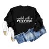 ESIKAH Created with a Purpose Sweatshirt Christian Sweatshirt Bible Verse Shirt Womens Religious Pullover Hoodies Faith Tops Z-black view 2