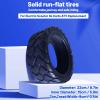 2 Pack Solid Tyre , Puncture Proof Electric Scooter Tyres , Flat f ree Tire Replacement Wheel , Explosion Proof Rubber Spare Front Rear Tire for Electric Scooter gone Karts ATV Replacement view 3