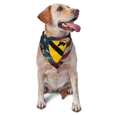 1st Cavalry Division Patch Dog Scarf Pet Bandana Cat Pet Bibs