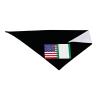 Nigeria America Flag Oil Painted Dog Scarf Pet Bandana Cat Pet Bibs view 4