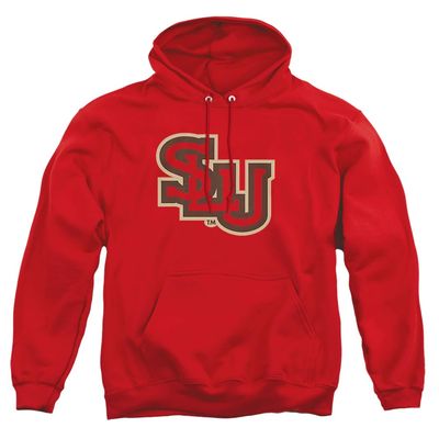 St Lawrence University Official Circle Logo Unisex Adult Pull-Over Hoodie,St Lawrence Saints, Red, X-Large