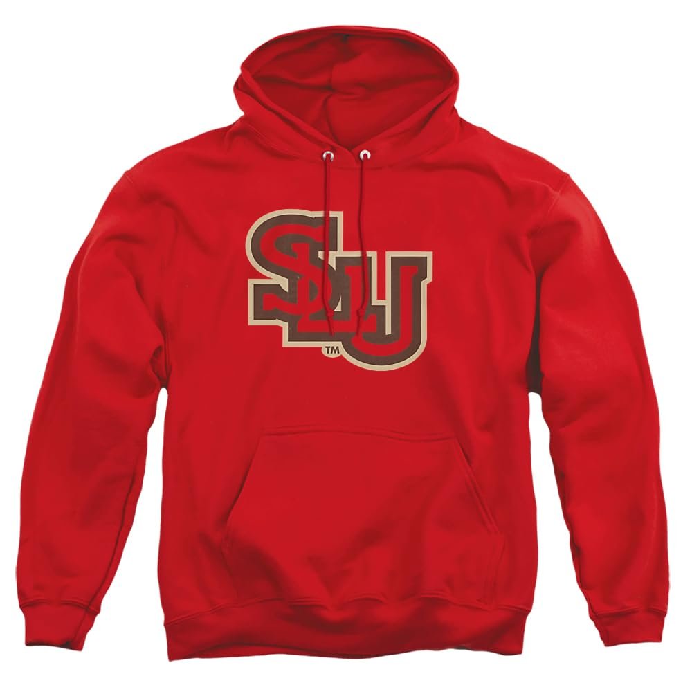 St Lawrence University Official Circle Logo Unisex Adult Pull-Over Hoodie,St Lawrence Saints, Red, X-Large