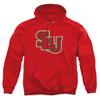 St Lawrence University Official Circle Logo Unisex Adult Pull-Over Hoodie,St Lawrence Saints, Red, X-Large view 1
