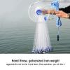 Xcello Nylon Monofilament Fishing Net, American Style Cast Hand Throw Net for Fishing Enthusiasts(4.8M-Transparent) view 2