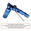xxiaojun Compound Bow Aid Releaser and D Loop RopeAdjustable Can Rotate 360 Thumb Release Bow Aluminum Alloy AidsArchery Release Aids with Anti-Slip Grain. (4 Fingers-Non-Slip Spreading-Blue) view 2