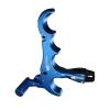 xxiaojun Compound Bow Aid Releaser and D Loop RopeAdjustable Can Rotate 360 Thumb Release Bow Aluminum Alloy AidsArchery Release Aids with Anti-Slip Grain. (4 Fingers-Non-Slip Spreading-Blue) view 3