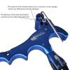 xxiaojun Compound Bow Aid Releaser and D Loop RopeAdjustable Can Rotate 360 Thumb Release Bow Aluminum Alloy AidsArchery Release Aids with Anti-Slip Grain. (4 Fingers-Non-Slip Spreading-Blue) view 4