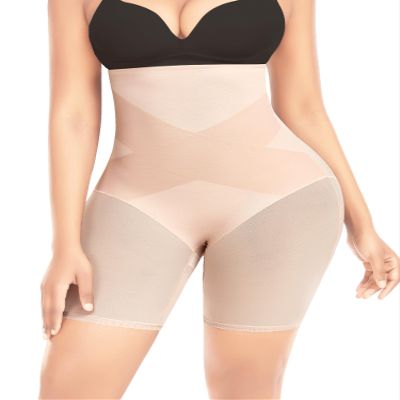 Ganado Tummy Control Shapewear Shorts for Women High Waist Underwear Body Shaper Stomach Shapewear Slip Shorts Under Dresses