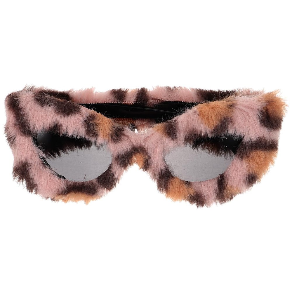 BESTOYARD Leopard Eye Sunglasses 90s Cat Eye Novelty Eyewear for Women Funky Fashion Shades with UV Protection Cute Furry Party Favors