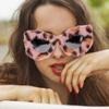 BESTOYARD Leopard Eye Sunglasses 90s Cat Eye Novelty Eyewear for Women Funky Fashion Shades with UV Protection Cute Furry Party Favors view 3