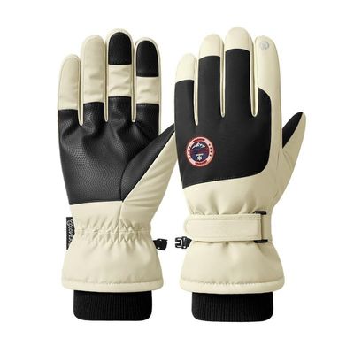 JJZS Waterproof Ski Snow Gloves Men Women Youth Windproof Winter Warm Gloves Skiing, Snowboarding, Snow Shoveling, Snowy Hike, Touch Screen Hand Warming Gloves Cold Weather Ski Trip Essentials