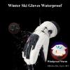 JJZS Waterproof Ski Snow Gloves Men Women Youth Windproof Winter Warm Gloves Skiing, Snowboarding, Snow Shoveling, Snowy Hike, Touch Screen Hand Warming Gloves Cold Weather Ski Trip Essentials view 2