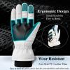 JJZS Waterproof Ski Snow Gloves Men Women Youth Windproof Winter Warm Gloves Skiing, Snowboarding, Snow Shoveling, Snowy Hike, Touch Screen Hand Warming Gloves Cold Weather Ski Trip Essentials view 3