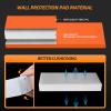PROGOAL Gym Wall Paddings Basketball Court Wall Protection Pad - 2Thick Foam Wall Mat Durable Protector for Wall-Mounted Basketball Hoops Garage Taekwondo60" Lx20 W,Orange view 3