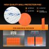 PROGOAL Gym Wall Paddings Basketball Court Wall Protection Pad - 2Thick Foam Wall Mat Durable Protector for Wall-Mounted Basketball Hoops Garage Taekwondo60" Lx20 W,Orange view 4
