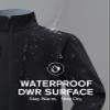 fit space Men's Athletic Insulated Jacket Lightweight Fleece Outerwear Windbreaker Running Cycling Hiking (Black,X-Large) view 3