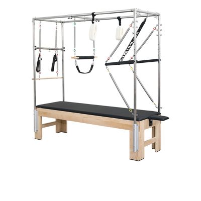 SwAcch Vintage Wooden Pilates Cadillac Equipment for Home Studio Pilates Machine for Workouts,Black