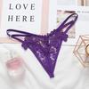 10AGIRL Women's Black Charming Thong Lingerie lace G-String T-Back Panties Strappy Body Harness Panties Gift for Valentine view 3