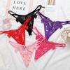 10AGIRL Women's Black Charming Thong Lingerie lace G-String T-Back Panties Strappy Body Harness Panties Gift for Valentine view 4