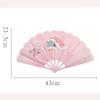 ZUMAHA Portable Summer Hand Fan Mini Chinese Style Cartoon Handheld Fan Small Fan Children Student Folding Fan Portable Female Portable Cute Cool view 2