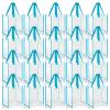 Paterr 20 Pack Plastic Clear Tote Bags 10 x 10 x 4 Inch Stadium Approved Gift Bag with Handles for Women Sports Work Travel (Light Blue) view 1