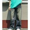 Men's Hip Hop Retro Jeans Relaxed Fit Daily Loose Fit Denim Pants Casual Classic Straight Jeans (32,Blue) view 2
