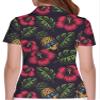 HIVICHI Funny Hawaiian Golf Shirts for Women Pineapple Skull Tropical Print Crazy Polo Shirt, 5X-Large, Aop-wpol-11699 view 2