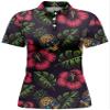 HIVICHI Funny Hawaiian Golf Shirts for Women Pineapple Skull Tropical Print Crazy Polo Shirt, 5X-Large, Aop-wpol-11699 view 4
