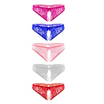 10AGIRL Women's Black Charming Thong Lingerie lace G-String T-Back Panties Strappy Body Harness Panties Gift for Valentine