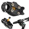 Gaderth Suspension Stem, 7 Degree 45mm Height Rise Adjustable Bicycle Handlebar Stem for Shoulder Comfort, Shock-Absorbing Short Handlebar Riser for Mountain Road Bike MTB BMX Black 90mm view 1