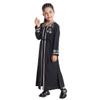 ODIZLI Kids Girls Abaya Long Sleeve Hooded Maxi Dress Dubai Islamic Dress Casual Dress Prayer Clothes Girls Church Prayer Dress ?????? ?????? ?????? ????? ?????? Abaya for Girls #Black 4-5 Years view 3