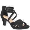 Easy Street Crissa Women's Sandal, 9.5 B(M) US, Black-Suede view 1