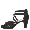 Easy Street Crissa Women's Sandal, 9.5 B(M) US, Black-Suede view 4