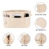 Muka Purse Organizer Insert, Nylon Tote Organizer Insert with 13 Pockets, Handbag Organizer for Tote bag, Gray Large view 4