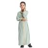 Abaya For Girls Muslim Dress Robe Ramadan Hooded Maxi Dress Toddler Dubai Islamic Dress Prayer Cloth   Abaya Kaftan Prayer Dress Toddler Muslin Dress Long Sleeve Mint Green 3-4 Years view 2