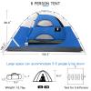 CAMEL CROWN 4/5/6 Person Camping Dome Tent with Removable Rain Fly Waterproof Family Tent Easy Set Up Lightweight Outdoor Tent for Camping Backpacking Hiking view 2