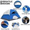 CAMEL CROWN 4/5/6 Person Camping Dome Tent with Removable Rain Fly Waterproof Family Tent Easy Set Up Lightweight Outdoor Tent for Camping Backpacking Hiking view 3