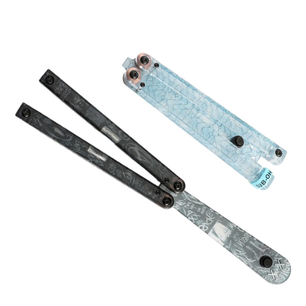 2pcs Integral Channel Handle, Plastic Integrated Handle Multitools Butterfly Butterfly Trainer Balance and Inertia Flipping Tool for Beginners Christmas, Birthday, Anniversary, Thanksgiving Day