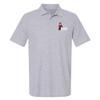 Campus Lab Ohio Wesleyan University Primary Logo Men's Adult 100% Cotton Knit Polo Shirt, Athletic Heather, 3X-Large view 1
