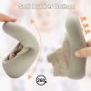 Dexspoeny Baby Slippers - 2 Pairs Soft Rubber Non Slip Floor Socks Shoes for Toddler Boys & Girls with Grippy Soles view 2