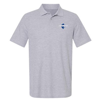 Franklin & Marshall College Primary Logo Men's Adult 100% Cotton Knit Polo Shirt, Athletic Heather, 3X-Large